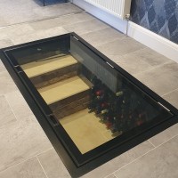 Cheap Stock Hinged Glass Floor (Glass chip)